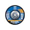 Pferd 7" x 5/8-11 Thd. POLIFAN Flap Disc - Z PSF EXTRA STEELOX, Zirconia, 36 Grit, Flat 60506 - alternate 2